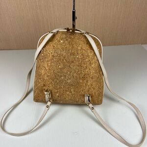 Convertible Backpack Purse Cork Bag Mistique Gold Fleck Boho Satchel Vegan